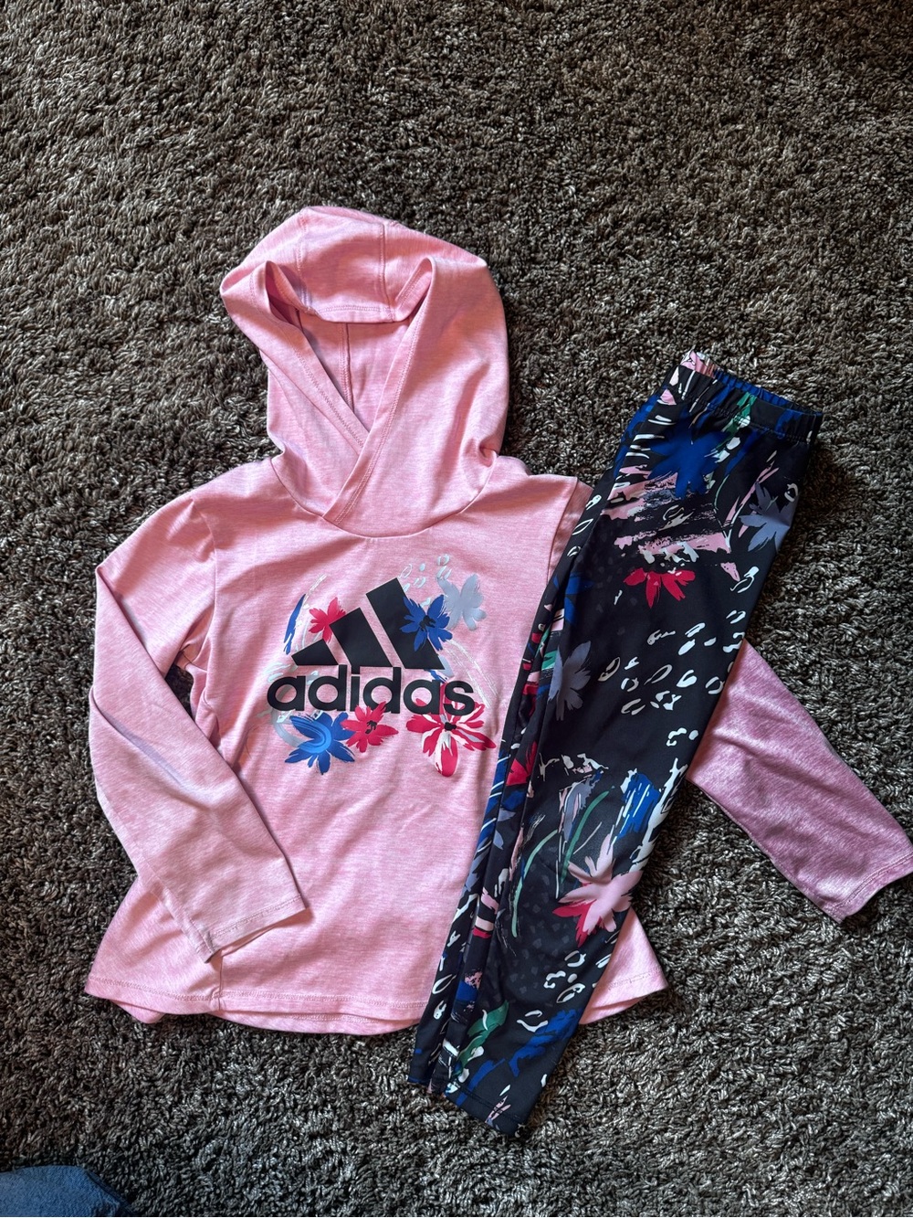 Kids adidas Pink Logo matching set
